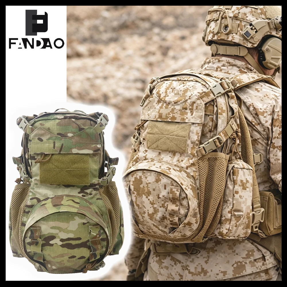 

12L Tactical Helmet Backpack Airsoft Adjustable Dual-Shoulder Expansion Helmet Bag Pack Outdoot CS Hunting Shooting Equipment