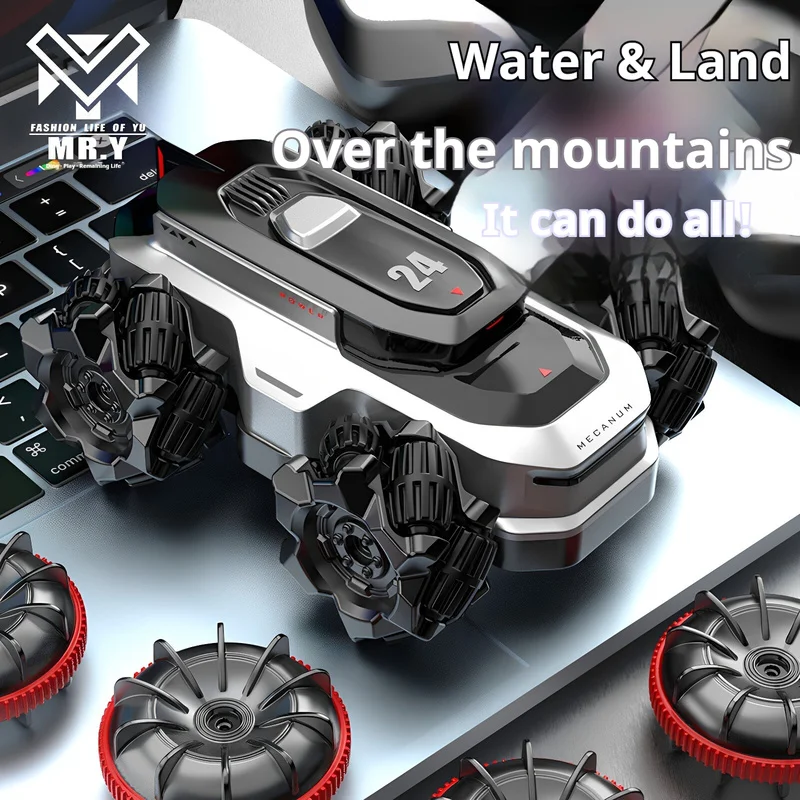 Generic Amphibious Remote Control Car 360 Degree Rotating Drift Off Road Climbing Vehicle For Outdoor Water Land Play New Model
