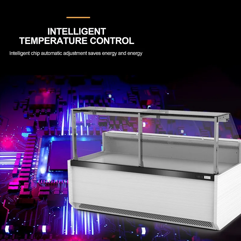 Frost Free Customized Delicatessen Chiller Supermarket Refrigerator Showcase Food Grade Meat Display Fridge Durable
