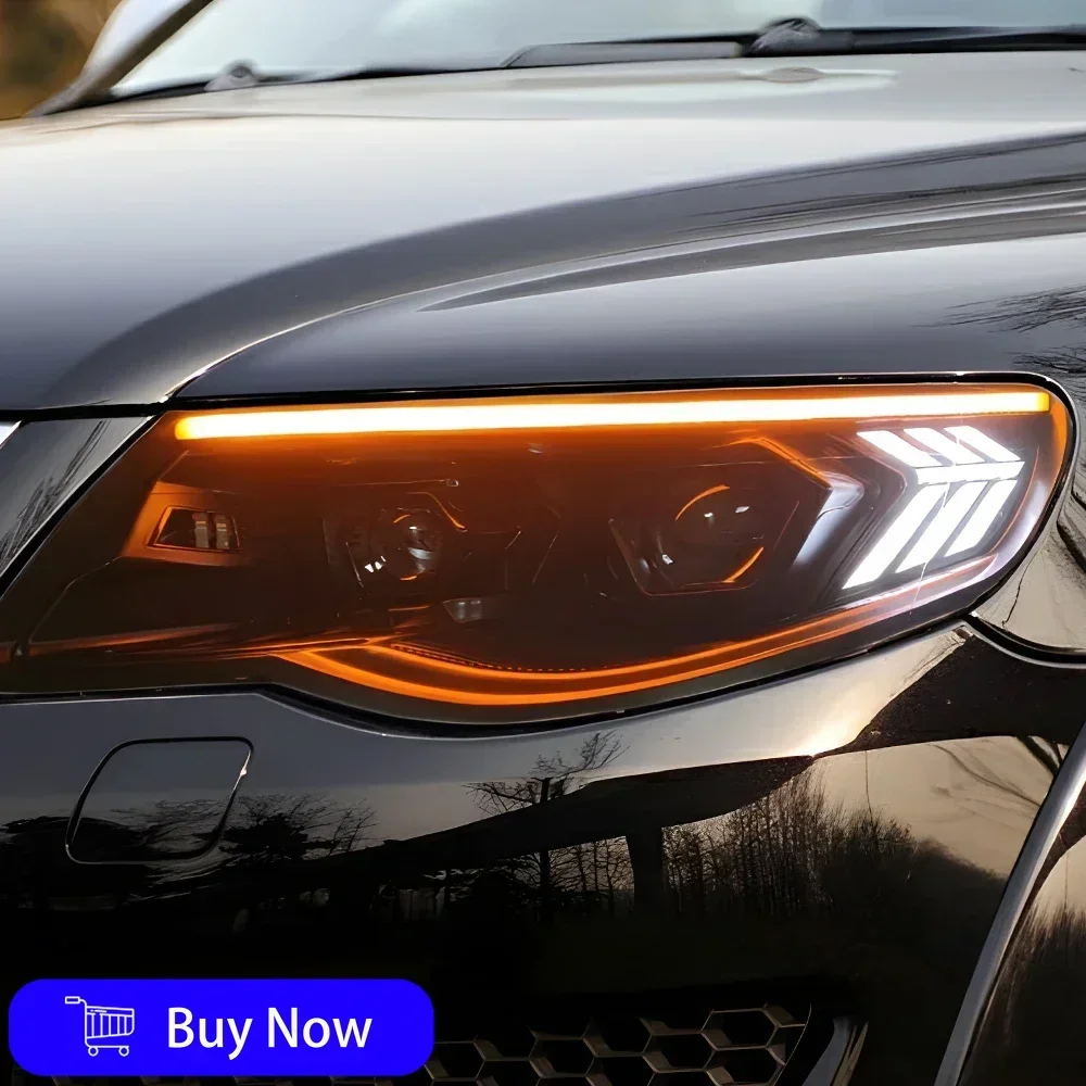 

Для VW Touareg 2007-2010 автомобильные передние фонари, светодиодные автомобильные фары в сборе, обновление, высокая настройка, линзы проектора в сборе, аксессуары
