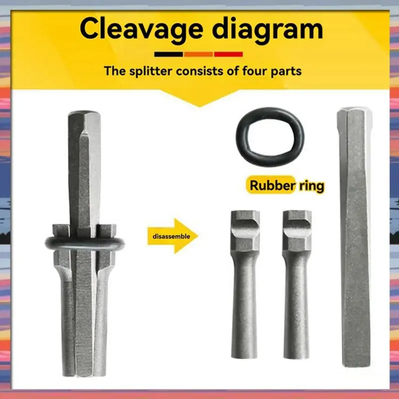 

AFBC Stone Splitter Forgranite/Marble Separator Hand Tool Rock Breaking Tools Stone Splitter Wedge