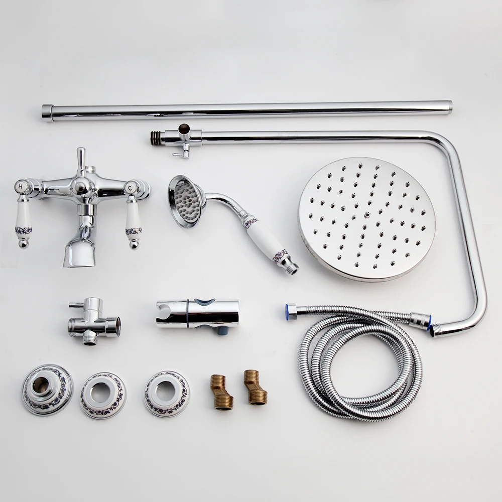 Imagem -03 - Zappo-conjuntos de Torneira de Chuveiro Cabeça de Chuveiro de Chuva Função Tripla Puxadores de Torneira de Banheira Sistema de Chuveiro Misturador Banheira Torneira 8