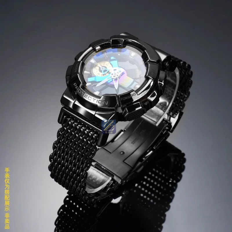 Bracciale in acciaio inossidabile modificato Cinturino per Casio G-SHOCK GA-2100 GM2100 GM-110 GA110 DW5600 serie Cinturino in metallo