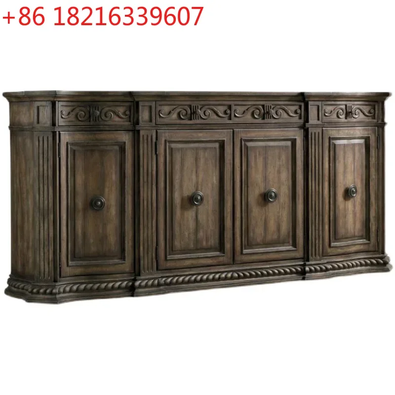 

Массив дерева в американском стиле, античный орех, китайский простой боковой шкаф для гостиной, входной шкаф, полный набор