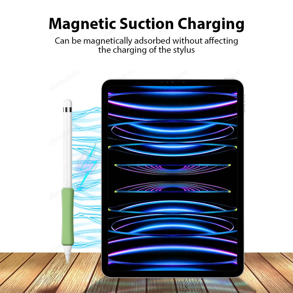 غطاء سيليكون لقلم شاشة تعمل باللمس ، مقاوم للصدمات ، مضاد للخدش ، مانع للانزلاق ، غلاف واقي ، حقيبة قبضة ، قلم ، قلم أبل 1 ، 2 #5