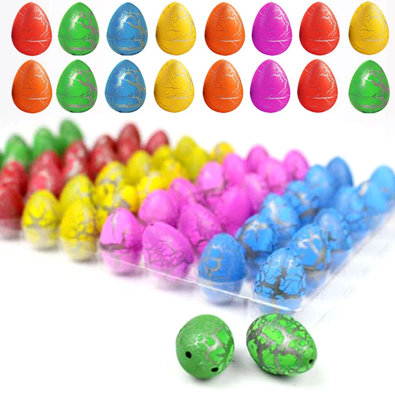 10/20/60PCS Water Hatching Dinosaur Eggs Funny Novelty Magic Crack Growing Egg Party Gift Pool Bathtub Water Fun Accessories ZYF