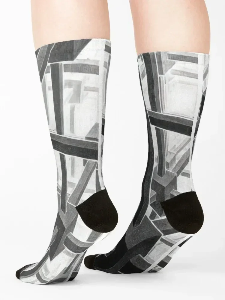 م.ك. Escher - قسم الفضاء المكعب - 1953 جوارب أحذية FASHION kawaii جوارب نسائية فاخرة للرجال