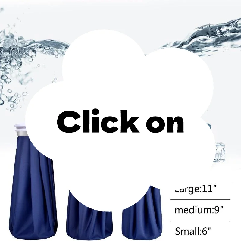 Reusable Ice Bag & Cold Pack, Hot Water Bag for Injury Pain Relief, Therapy Ice Pack for Knee, Head, Leg Injury Care