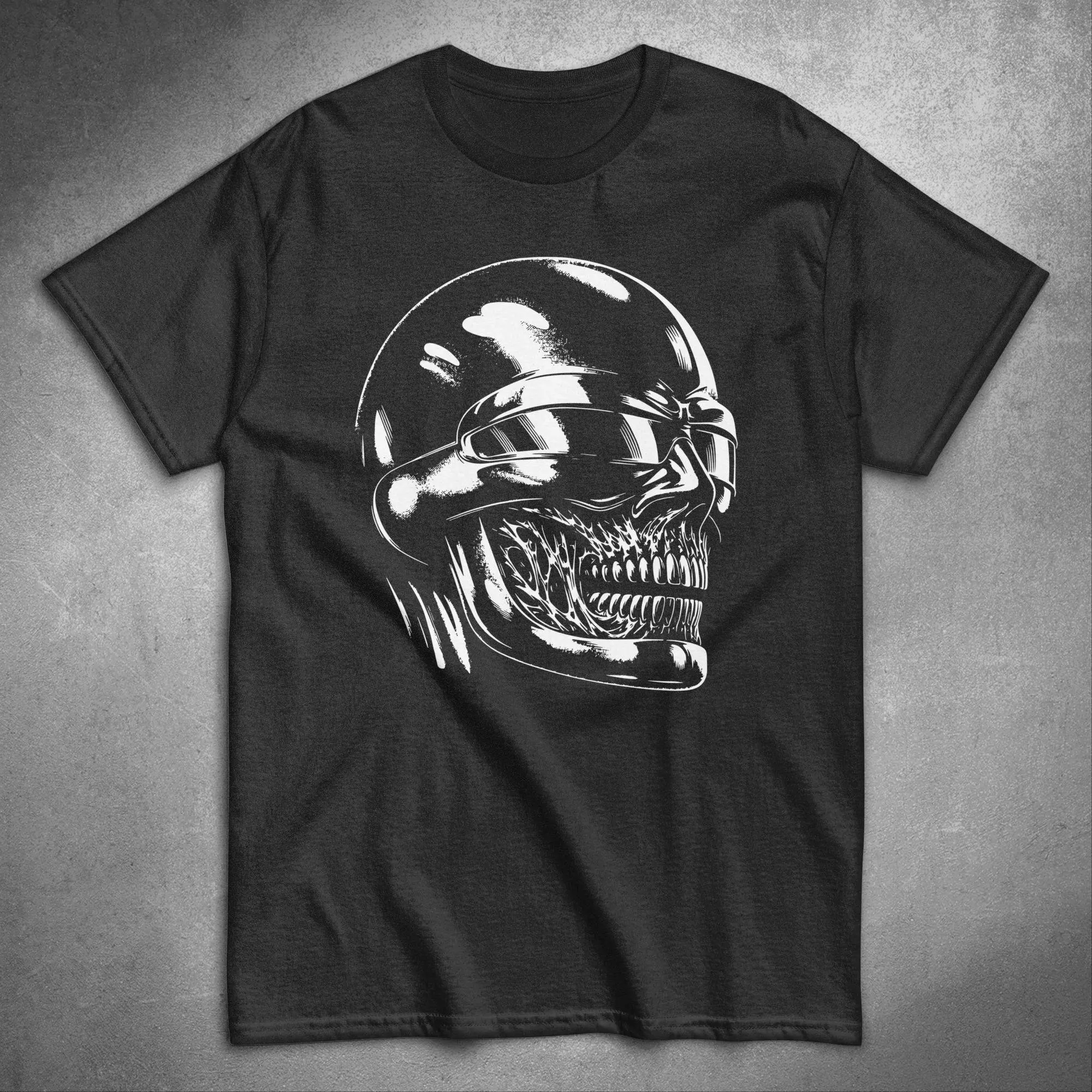 Vintage Y2K Skull T Shirt Retro Gothic Skeleton 90S Grunge Washed Dark Art Distressed Rib Cage Streetwear