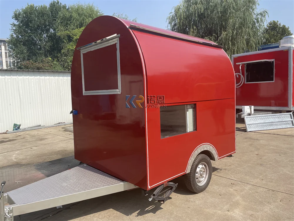 

Fast Food Trailer Mobile Restaurant Snack Pizza Cart Street Coffee Shop Hot Dog Kiosk Concession Food Truck Van