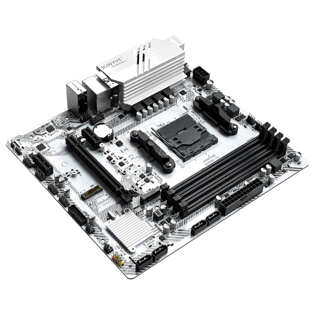 Imagem -03 - Jginyue-motherboard B450m e Ryzen 5500 Ddr4 Memória Dual Channel Memória Ram Máx. 64gb m. M-atx Placa de Jogos