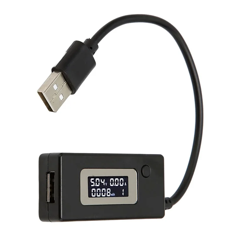 ABKJ-USB Voltage/Amps Power Meter Tester Multimeter Digital Multimeter USB 2.0 Multifunction Electrical Tester Capacity.