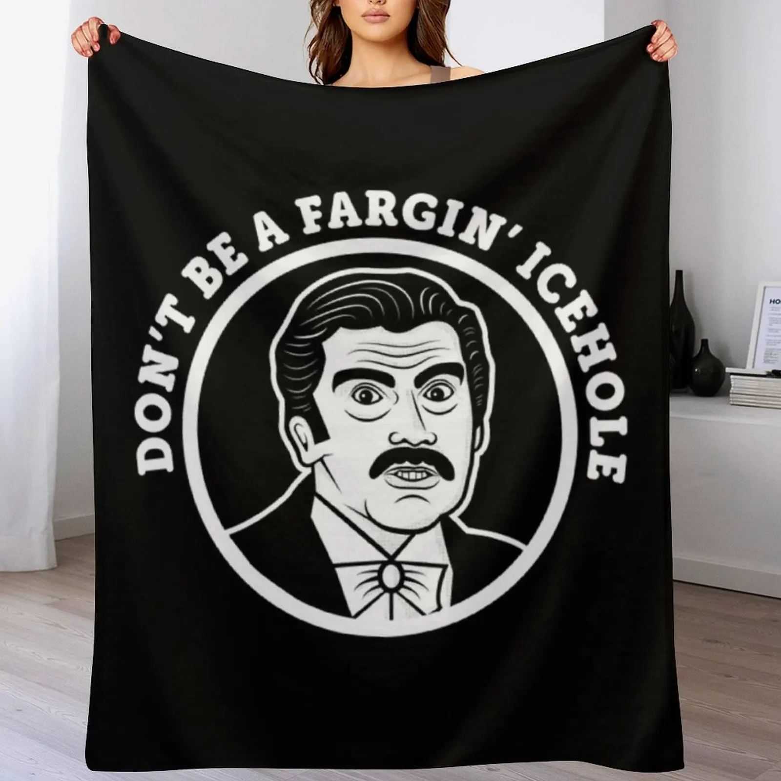 Johnny Dangerously T-ShirtDon't Be A Fargin' Icehole T-Shirt Throw Blanket Blankets For Baby Comforter Retros Blankets