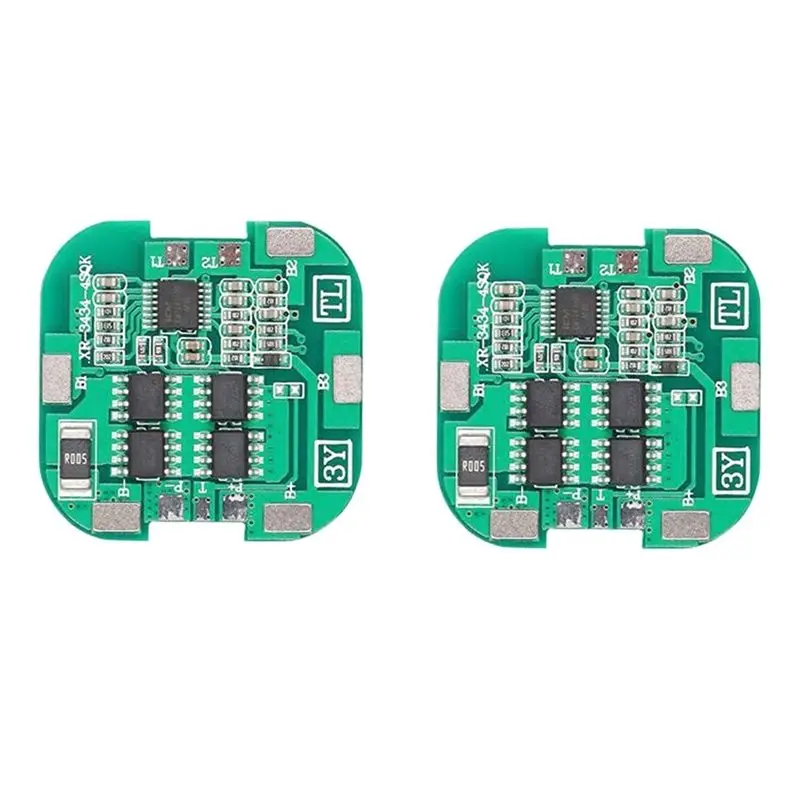 AT42 2Pcs 4S 8A 14.8V 18650 Li-Ion Lithium Battery Charge Board Sweeping Machine Solar Lithium Battery Protection Board
