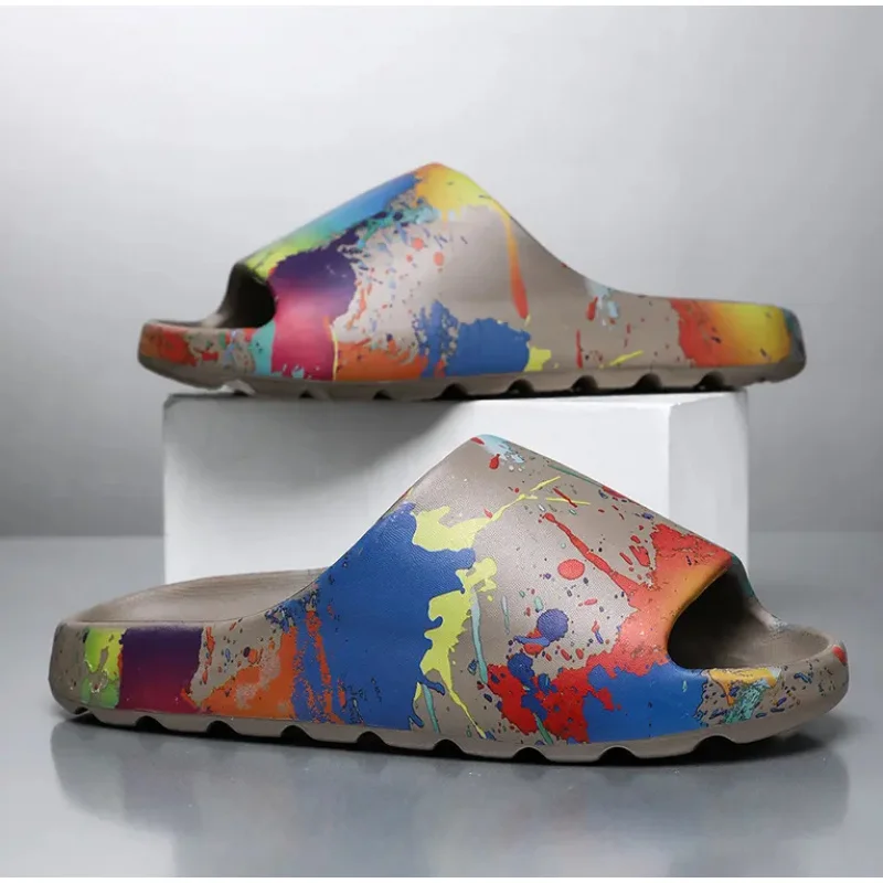 Sandalias de hombre de talla grande, zapatillas informales a la moda con suelas gruesas, zapatillas ligeras para senderismo al aire libre, zapatillas para hombre con pellizco en el dedo del pie