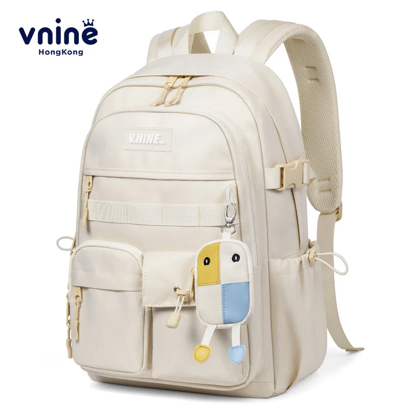 V.NINE High School Student Backpack Bags Teenage Girls University Backpacks 15.6 inch Multi Pockets School Bag Large Capacity