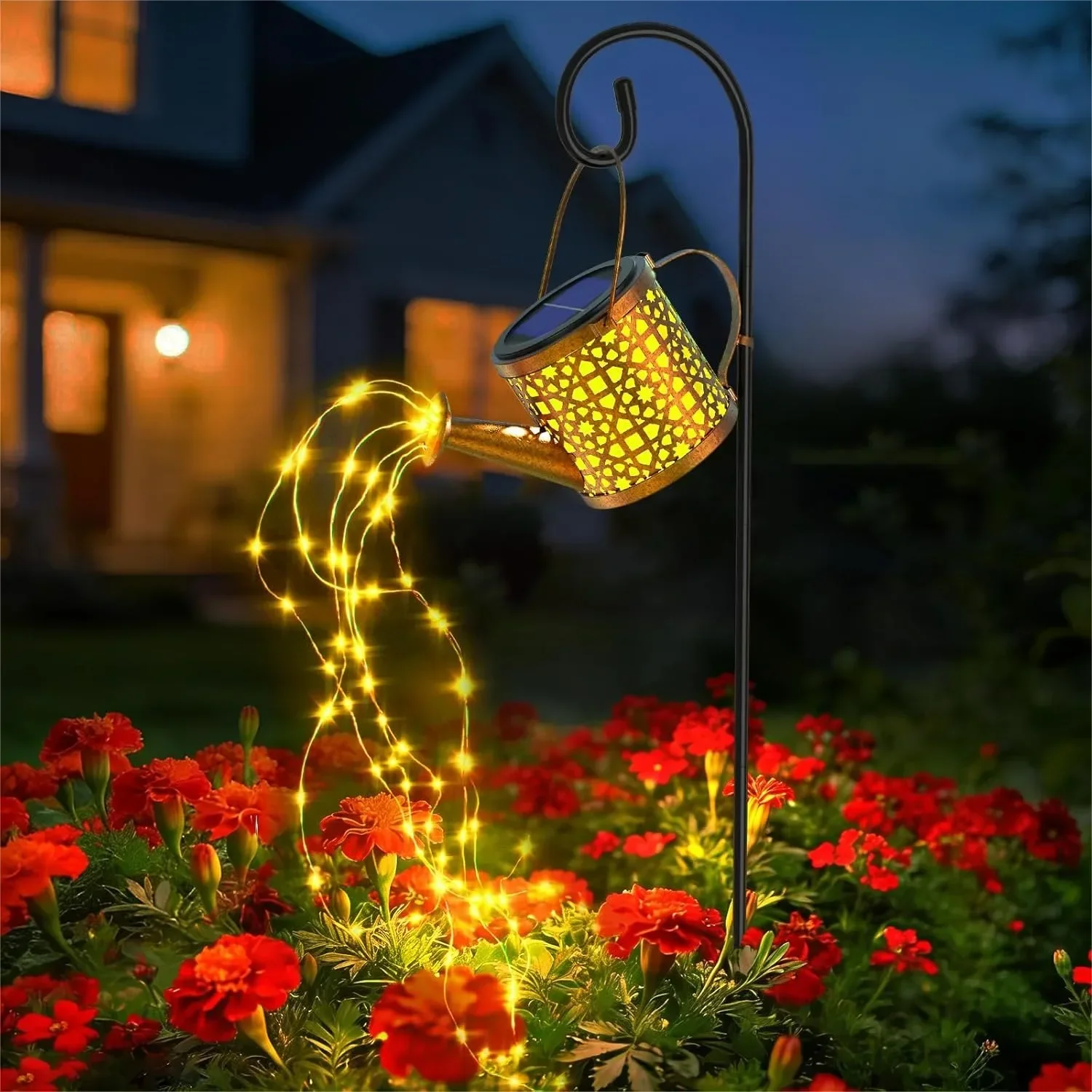 

Solar Watering Can Lights Waterproof Outdoor Decorative Garden Metal Hanging for Patio Pathway Yard Christmas Birthday Gardening