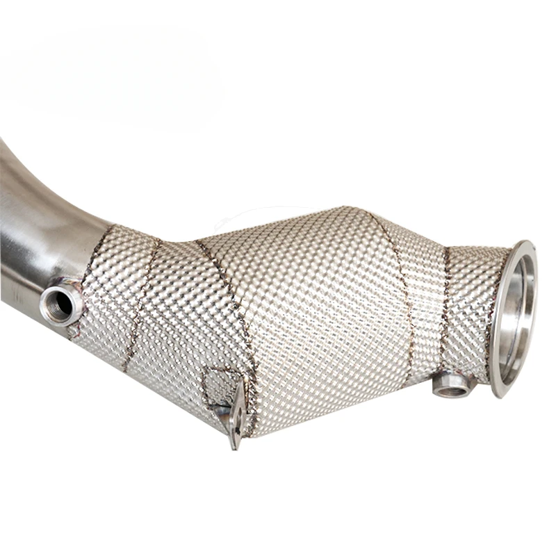 For Porsche cayenne 3.6T 14-18 catted heat shield downpipe