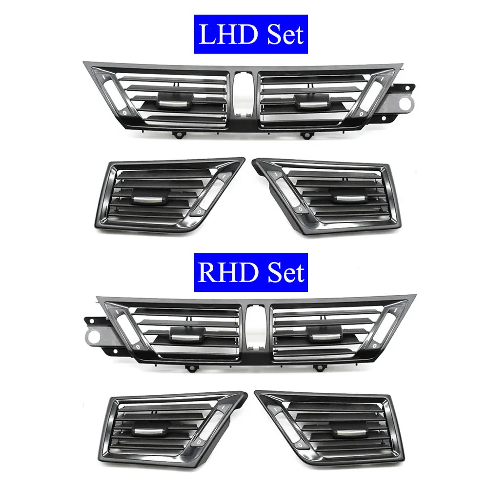 Grelha de ventilação para BMW, LHD RHD Dash Center, painel de saída médio, frente esquerda e direita tampa de ventilação AC, X1, E84, 2010, 2011, 2012, 2013, 2014