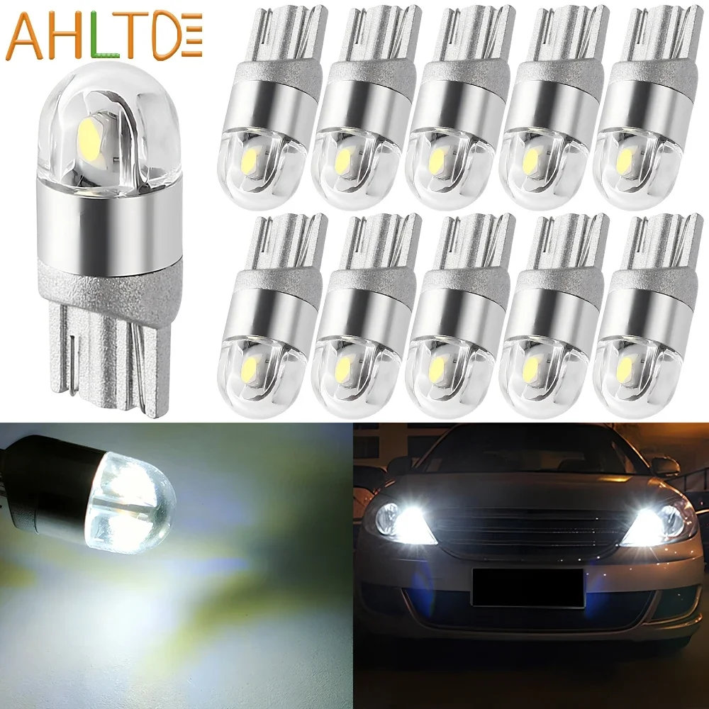 1/2/10/20/50/100PCS W5W 3030 Car Turn Signal Lamps License Plate Light Trunk Bulb Auto Headlamps Clearance Brake Reverse Lantern