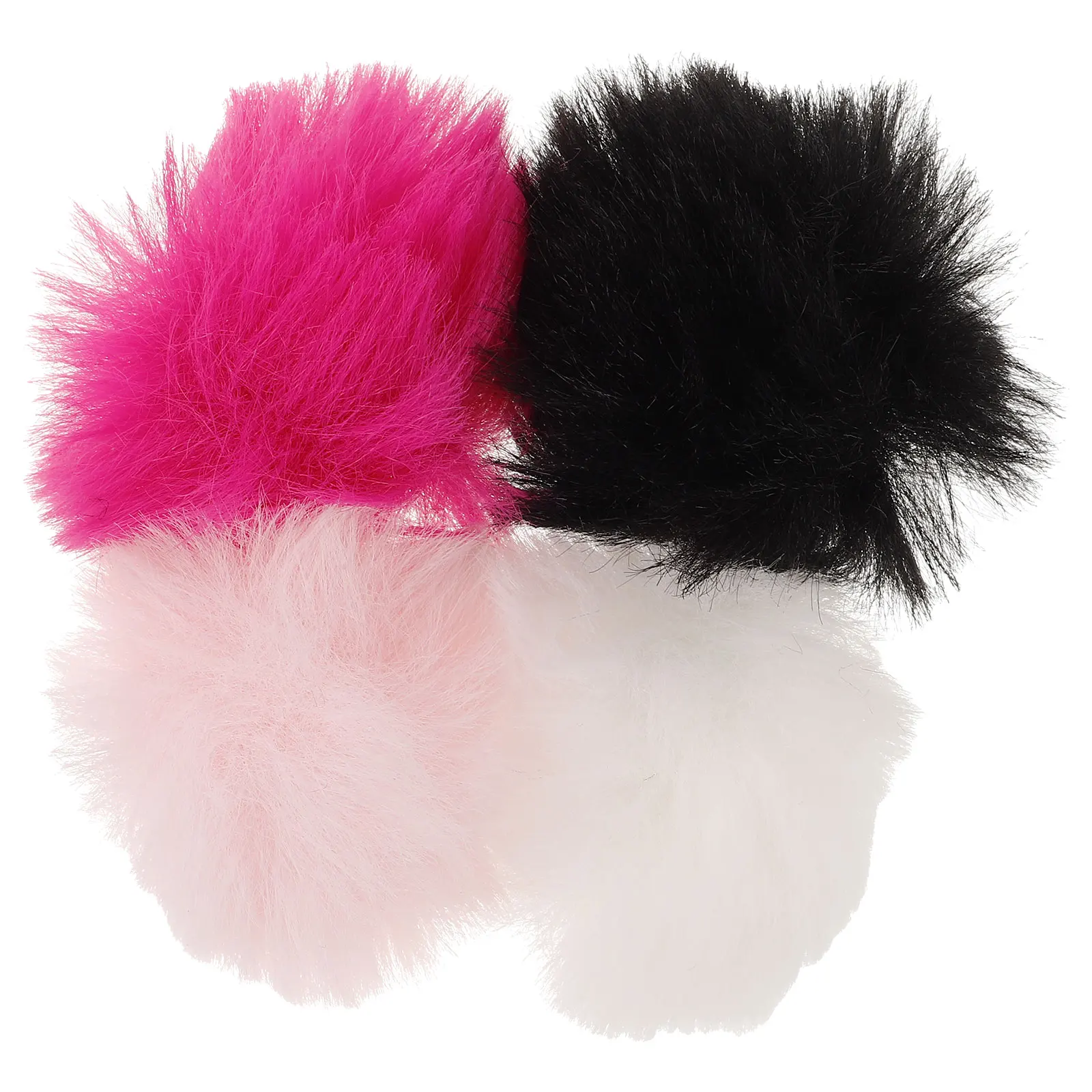 

4Pcs Microphone Windscreens Polyester Soft Lapel Mic Covers Wind Noise Reducer Outdoor Recording Protective Covers