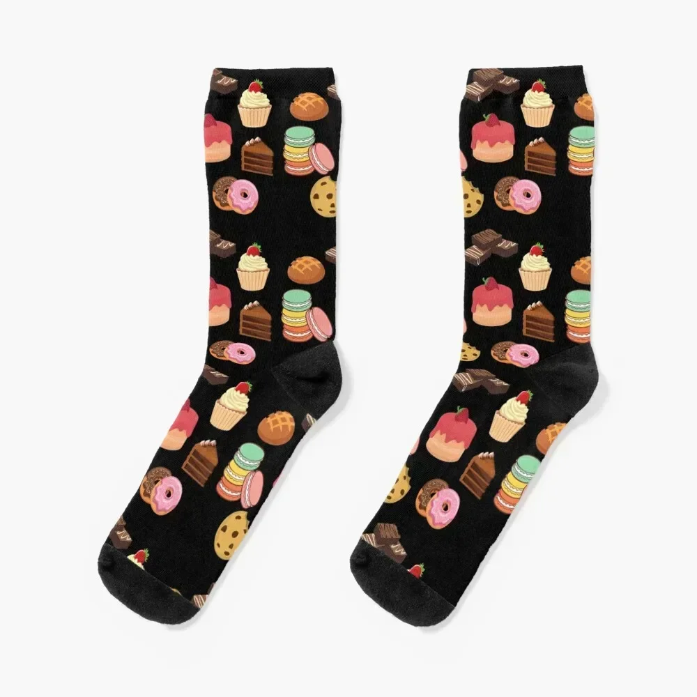 Baked dessert goods Socks anti slip football Men's fashionable Run Designer Man Socks Women's