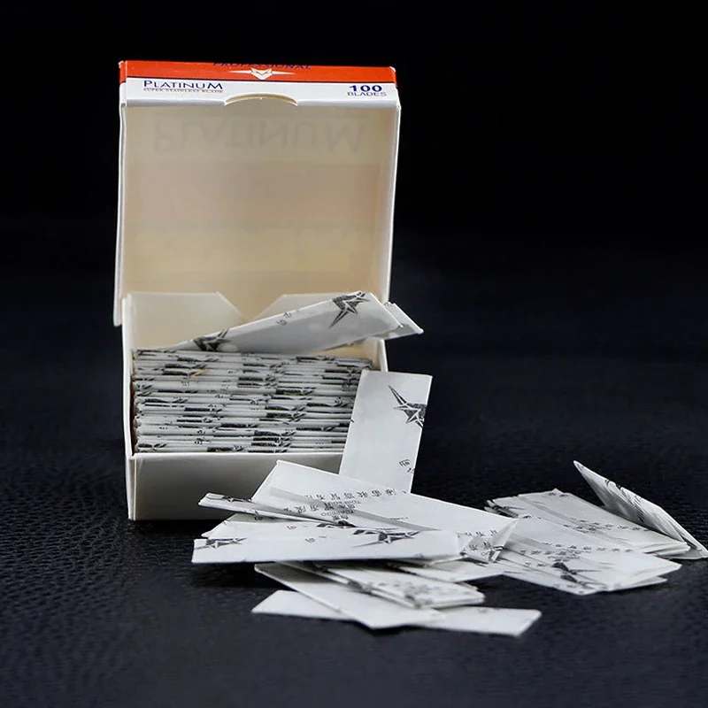 Rasierklingen mit einer Kante Rasierklingen aus Edelstahl für Herren für glattes, präzises, sauberes Rasierklingen-Rasier werkzeug