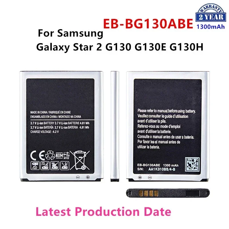 Совершенно новый аккумулятор EB-BG130ABE 1300 мАч для Samsung Galaxy Star 2 G130 G130E G130H G130HN G130BU/DS аккумуляторы