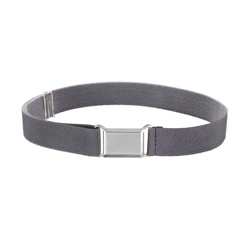 1 stücke Kinder Elastische Gürtel Junge Mädchen Einstellbare Elastische Leinwand Bund Stretch Taille Gürtel Mit Schnalle Student Gürtel Neutral gürtel – Detail 6