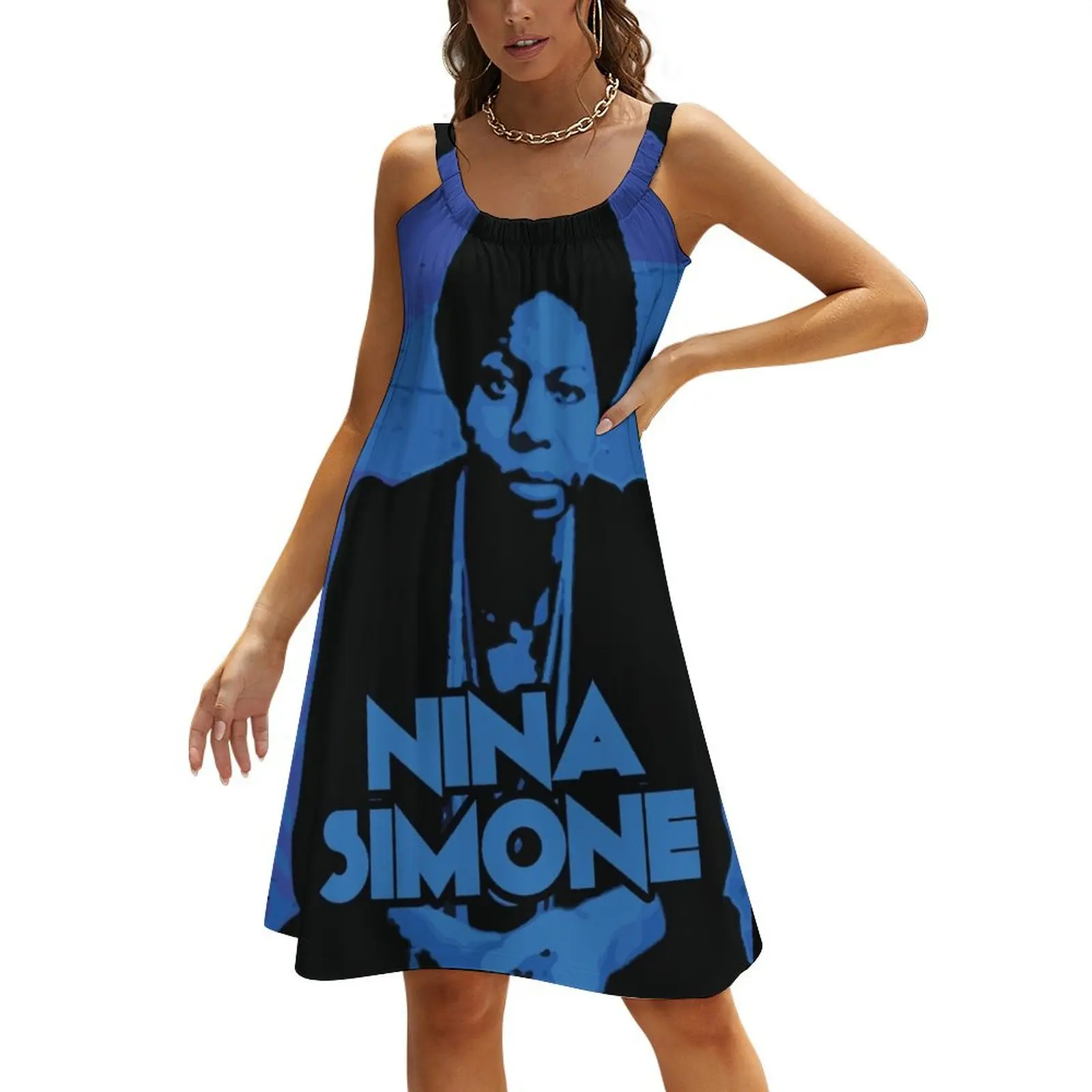 

Nina Simone Blue For You Beach Sling Skirt women's evening dresses Women's evening dress