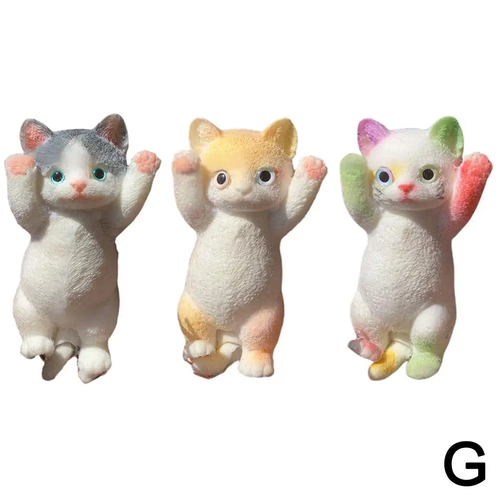 20CM*10CM Cat Squeeze Toys TPR Big Cat Three-dimensional Toy Toys Pinch Doll Toy Super Relieving Relaxing Stress Cute Q1H5