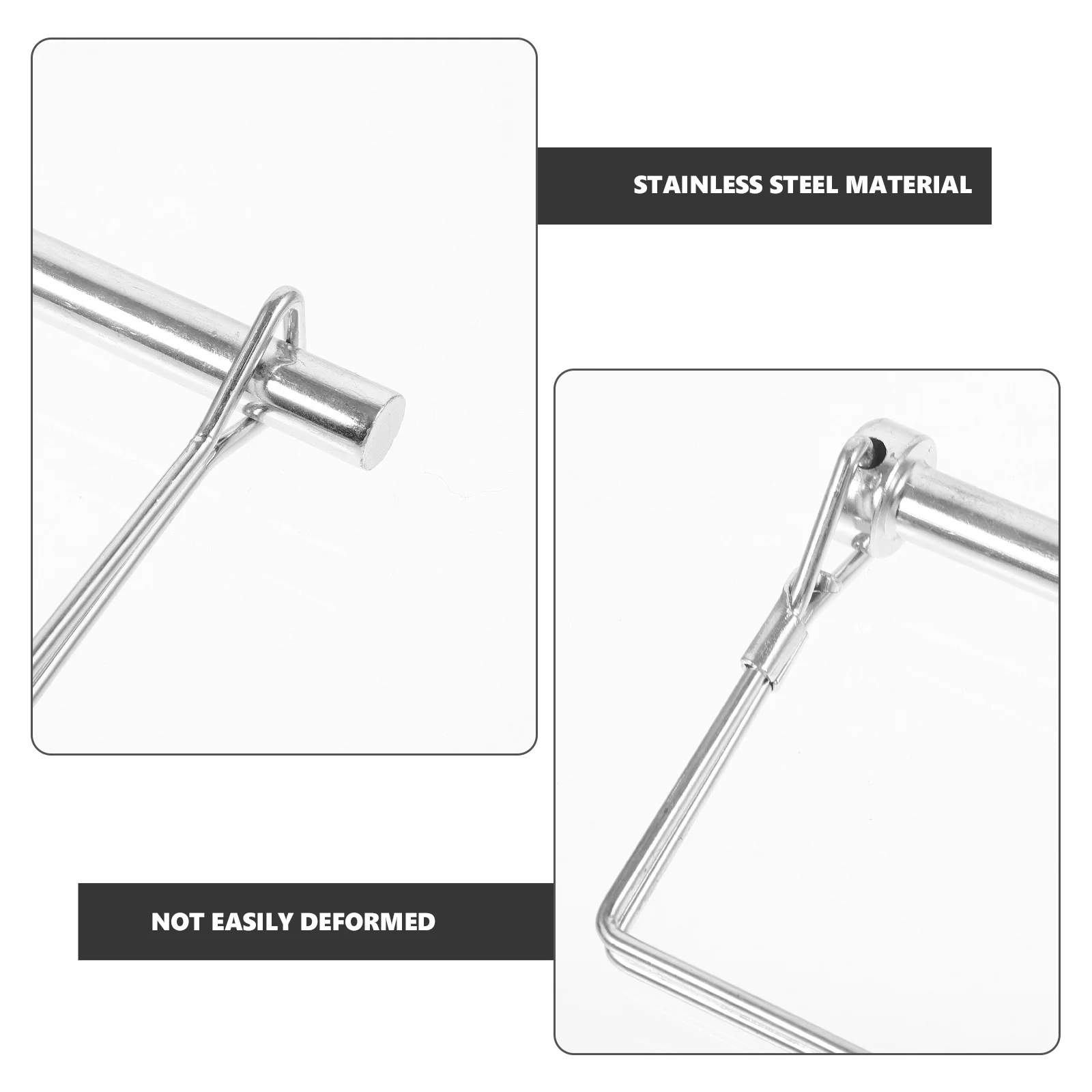 

10Pcs Heavy Duty Trailer Locking Pin Stainless Steel Square Hitch Pins Secure Towing Trailer Coupler Hitch Pin