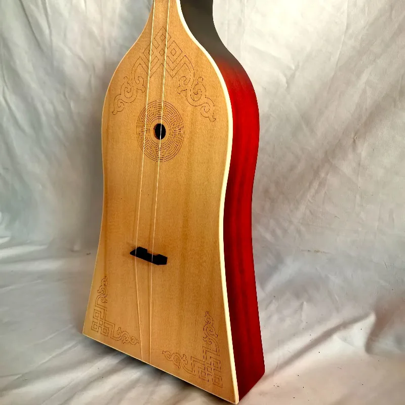 Mongolian musical instrument pottery show spruce mahogany heart all solid wood