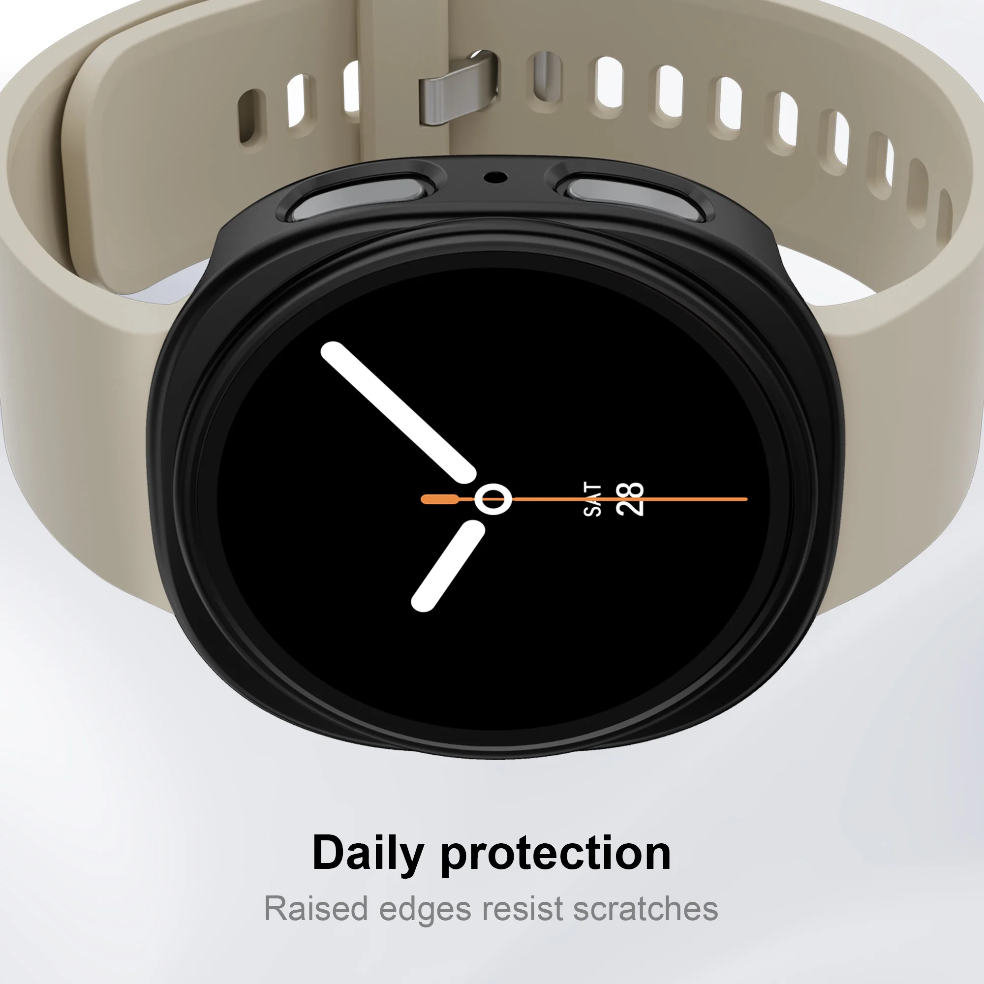 삼성 갤럭시 워치 8 40mm 44mm 액세서리용 하드 중공 프레임 보호 범퍼, 갤럭시 워치 8 46mm 커버용