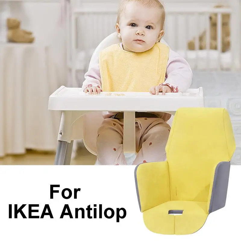 High Chair Insert Cushion Cover Oxford Cloth Cushion for Wooden High Chair Soft Washable Chair Cushion Foldable High Chair