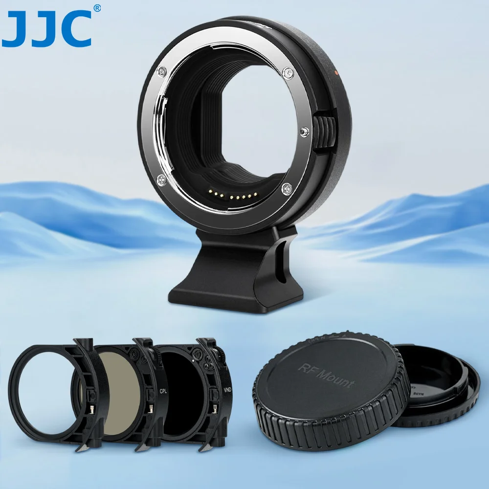 

JJC EF-EOS R Адаптер для крепления объектива с автофокусом и фильтром UV VND CPL для крепления объективов Canon EF/EF-S на R50 R R5 Mark II R6 R7 R8 R10