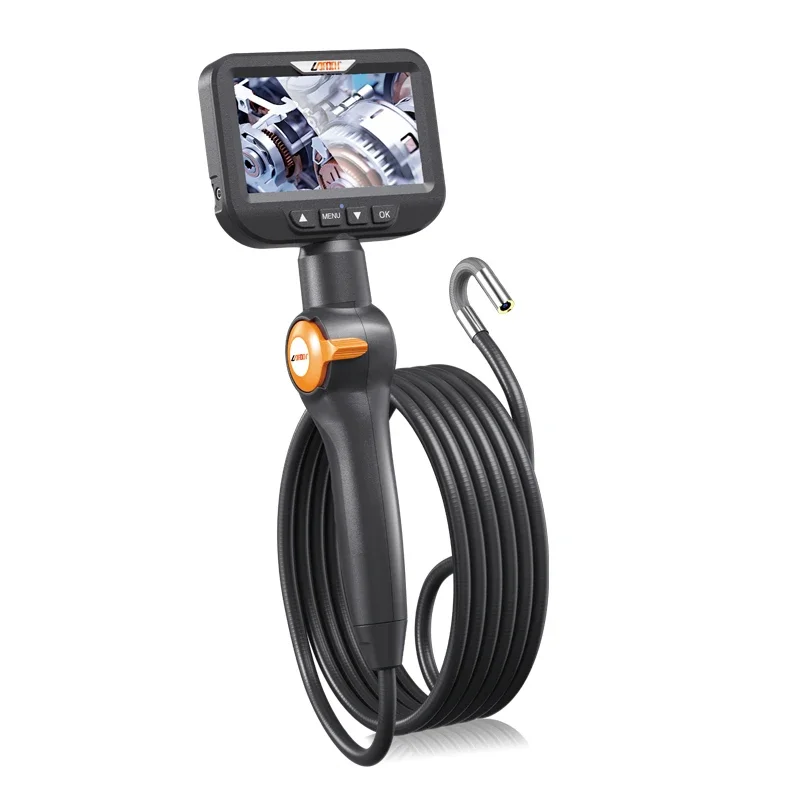 360 ° Articulated Endoscope, 4.3-inch Screen Waterproof Camera, 1080P With LED, Automotive Machinery, Pipeline,