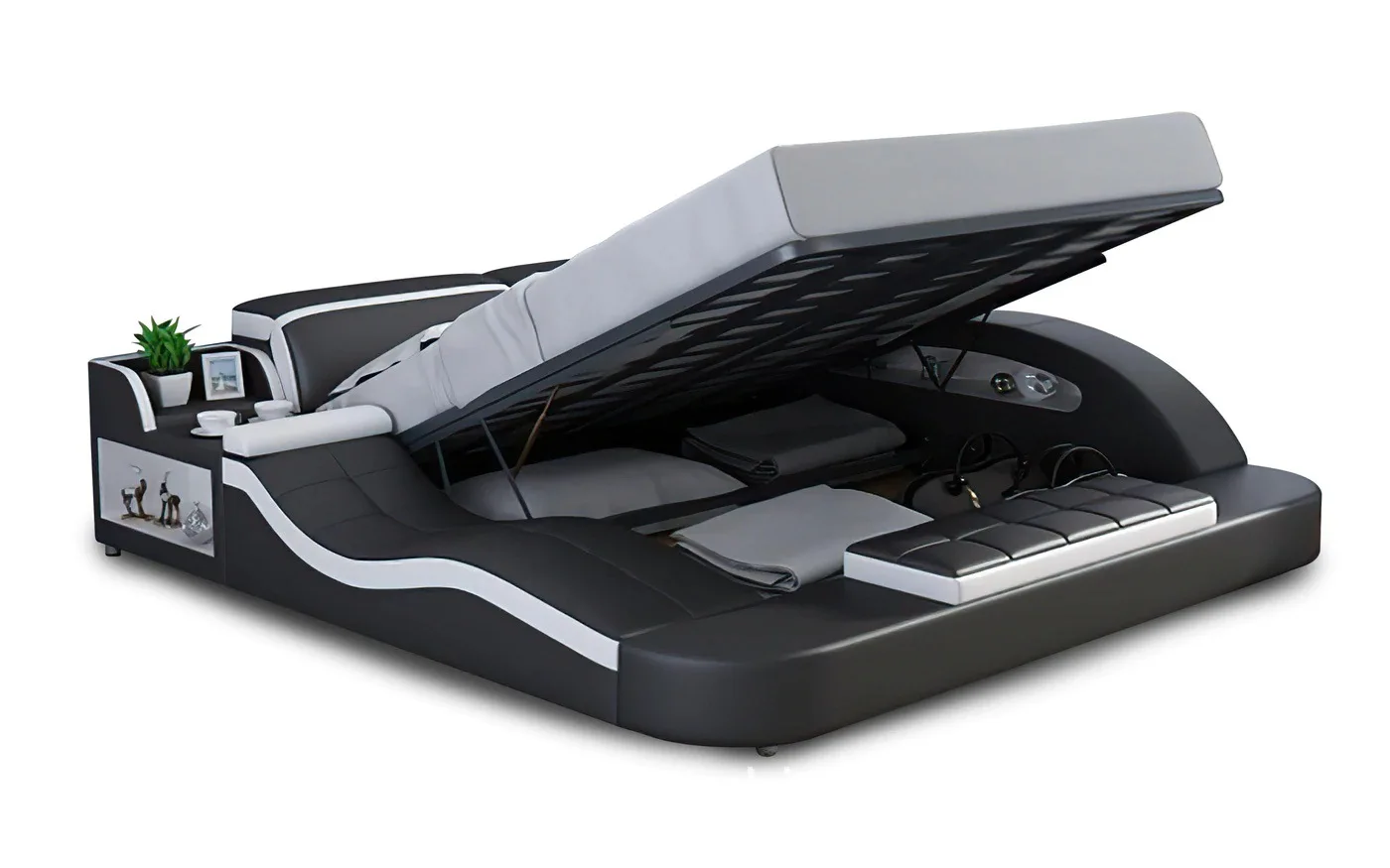 

Современная минималистичная многофункциональная кровать для спальни