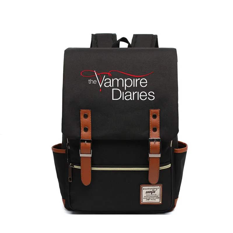 

The Vampire Diaries School Bags Students Laptop Backpacks Women Men Travel Bags Teenager Bookbag Unisex College Backpack