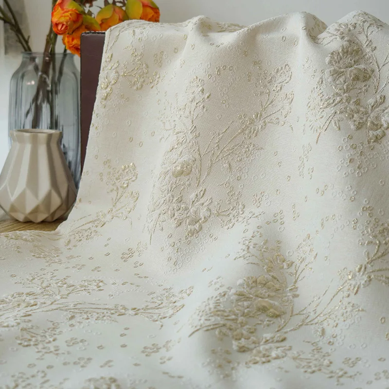 

Midnight Gold Dark Embossed Jacquard Fabric for Dresses Cheongsam Jacket Decorative Fashion Apparel Diy Sewing Cloth By Meter