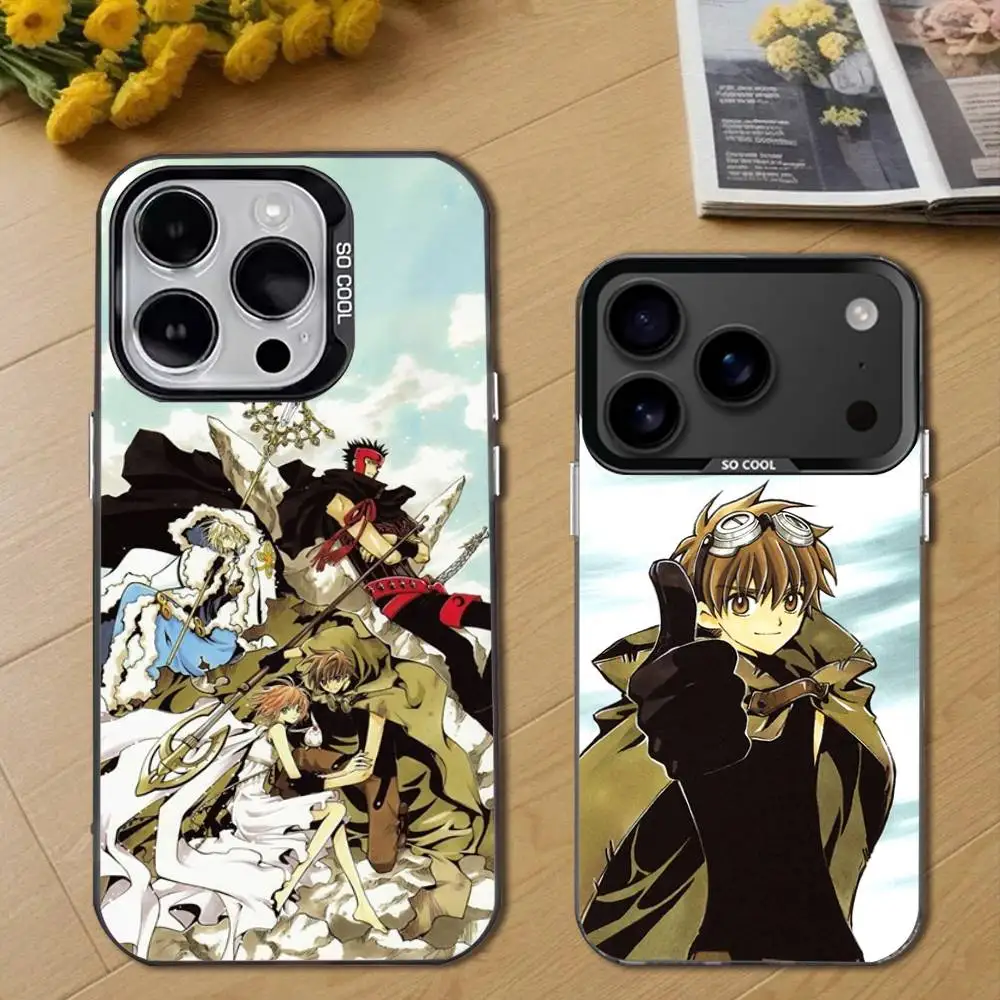 

Anime T-Tsubasa R-Reservoir Phone Case For iPhone 17,16,15,14,13,12,11,Pro,Max,Plus,E,Air,Mini Black Tpu Cover