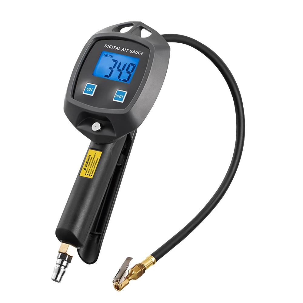 Digital Display Tyre Pressure Gauge Car Tyre Manometro High-precision Monitoring Inflation Gun Universal With Inflator Hose