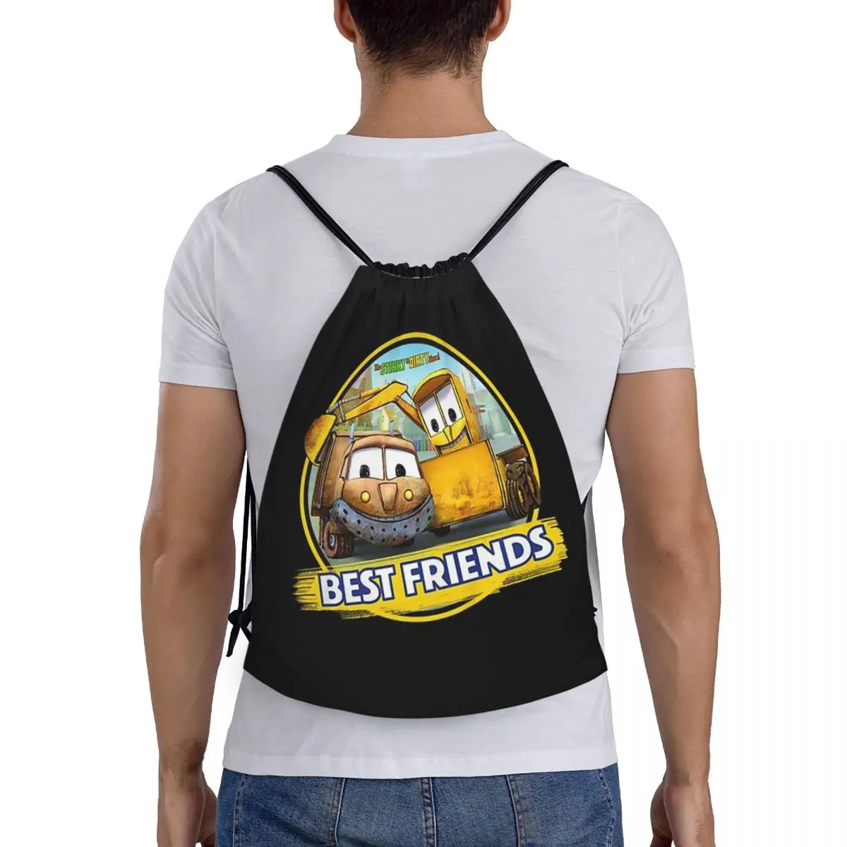 

Stinky And Dirty Show Best Friends Backpacks Fashion Drawstring Bags Shoes Bag Book Bags for Travel School