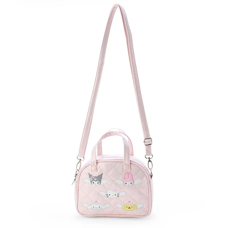 Sanrio Kuromi Melody Hellokitty Pu Zero Wallet Embroidered Lipstick Earphone Storage Bag Kawaii Pink Shoulder Crossbody Bag