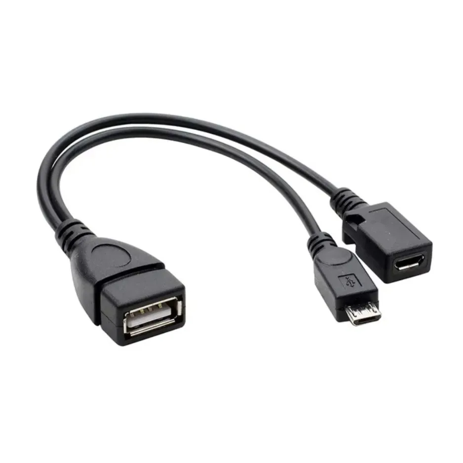NEW 2 in 1 OTG Cable Replacement for Fire Stick 4K Compatible with Android Phone Tablet Micro USB Host with Micro USB Power