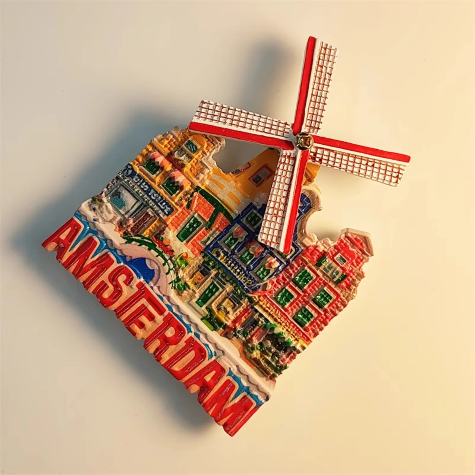 Amsterdam Windmill Refrigerator Magnets Home Decor Fridge Stickers Hand-painted Netherlands Holland Souvenir Gifts Collection