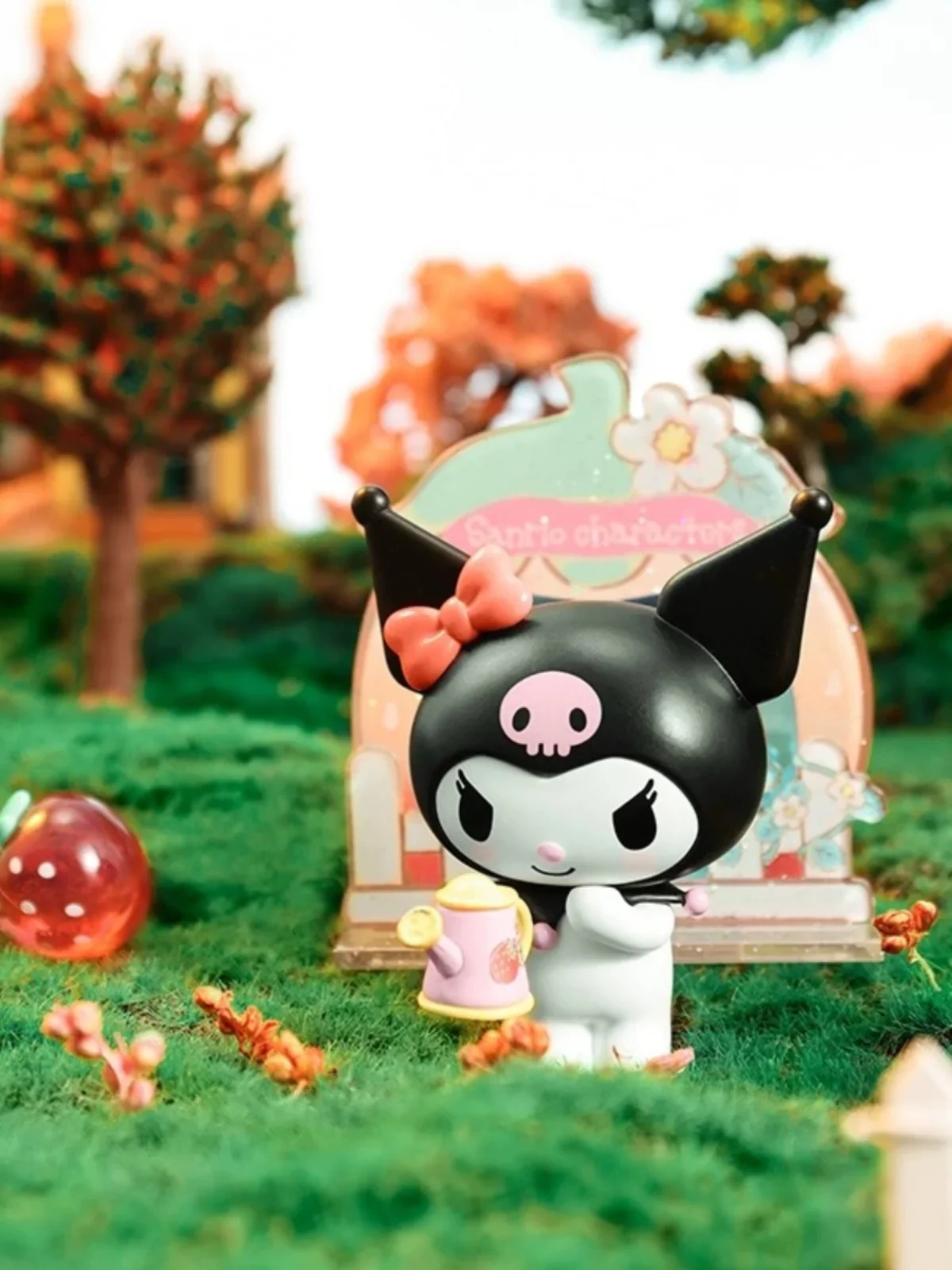 Authentische Ming chuang Youpin Sanrio Erdbeer Herrenhaus Serie Blind Box handgemachte Puppe Geschenk Dekoration Kuromi Peripherie