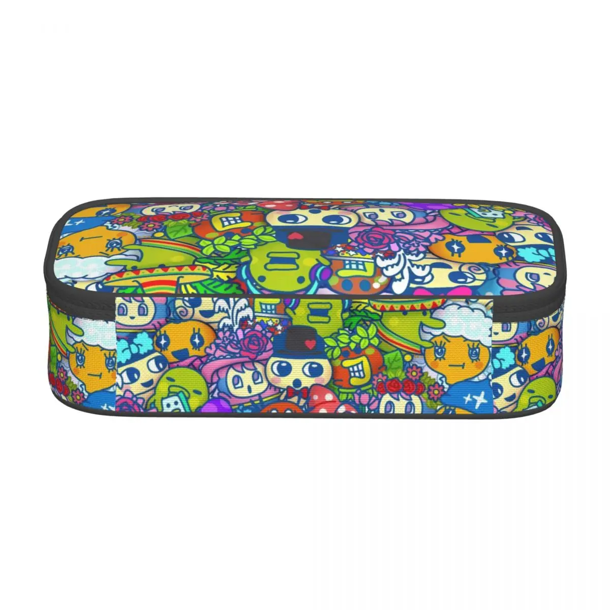 Cute Anime Game Tamagotchi Pencil Case for Boy Girl Large Capacity Feed Me Cartoon Pencil Pouch School Supplies view 3