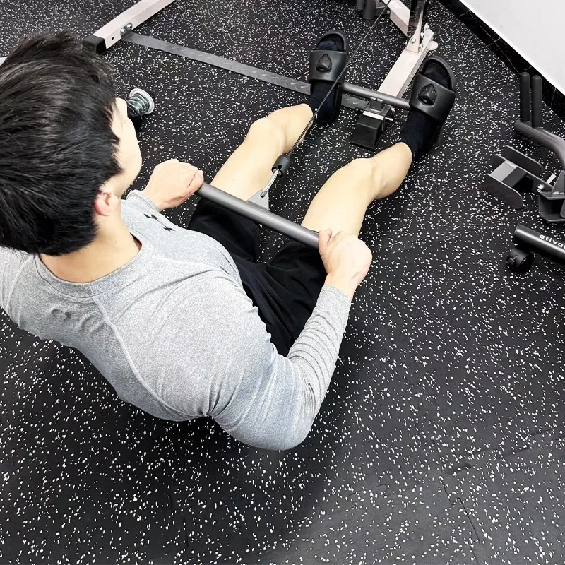 2025 Tappetino in gomma per palestra per zona allenamento della forza, pavimento ammortizzante per tappetini per esercizi