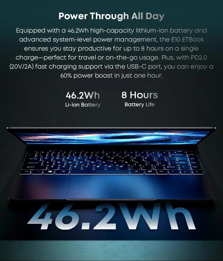 Acer Gadget E10 Intel Core I5-12450H Etbook Laptop 16GB RAM 512Gb SSD 14' 2160X1440 Resolution Computer Wifi6 Office Study Laptops Windows 11